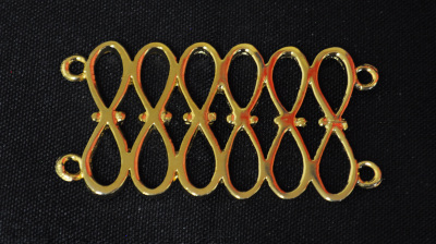 Chain Metalwork - 6 Bows - gilt